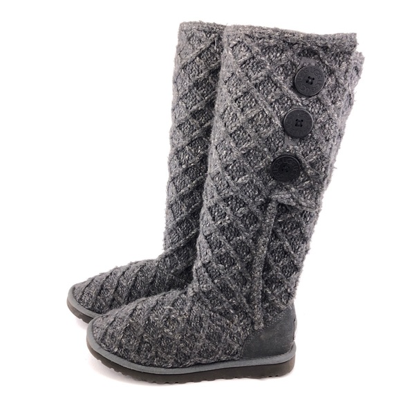 UGG Lattice Cardy Cuffable Knit Tall Winter Boots 7 - Picture 2 of 13